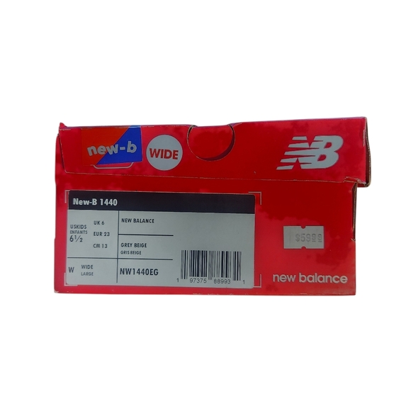 NWT New Balance Boys Shoes Size 6 1/2 Gray Model 1440 Fresh Foam Velcro Shoes - Picture 2 of 8